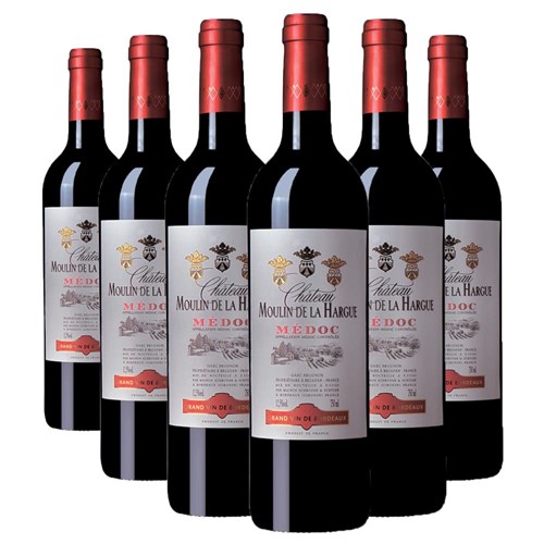 Case of 6 Chateau Moulin de la Hargue Medoc 75cl Red Wine